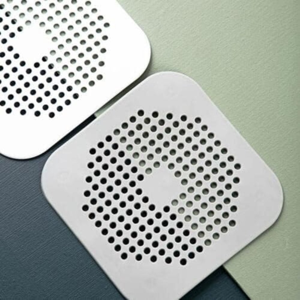 Hair Catcher Drain Strainer Drain Cover for Shower 5.7-inch Flat Silicone Plug